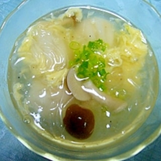 海老餃子の簡単スープ